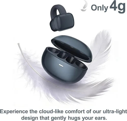 Miniatura 2 de Auriculares inalámbricos Bluetooth de oreja abierta, con clip, cómodos para todos los oídos, auriculares ENC con cancelación de ruido con tiempo