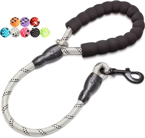 Miniatura 7 de BAAPET Correa para perro de 2/4/5/6 pies con cómodo mango acolchado e hilos altamente reflectantes para perros pequeños, medianos y grandes
