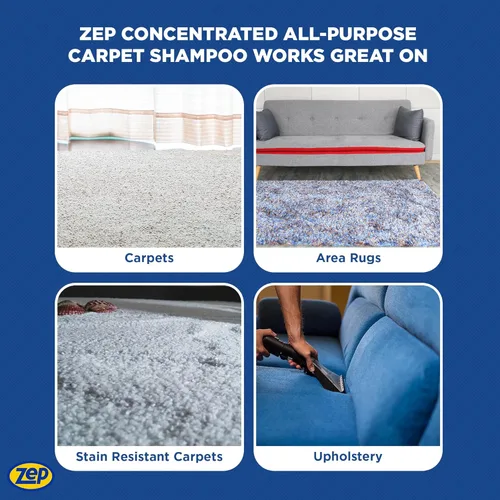 Miniatura 6 de ZEP Champú concentrado multiusos para alfombras, 128 onzas ZUCEC128 (caja de 4)