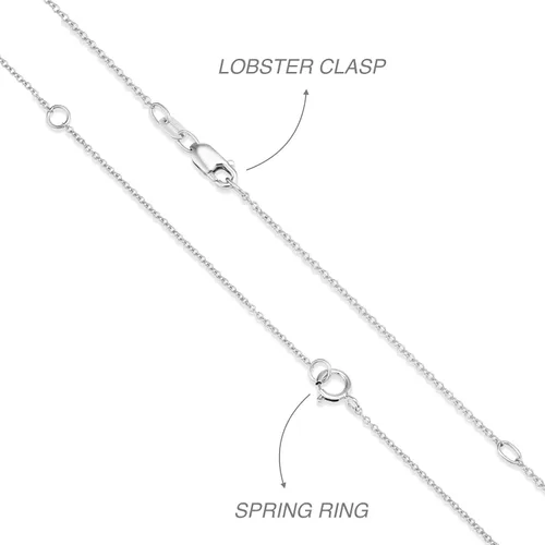 Miniatura 5 de IGI - Collar con colgante de solitario cuadrado de diamante cultivado en laboratorio de 14 a 3 quilates para mujer, collar de oro de 14 quilates