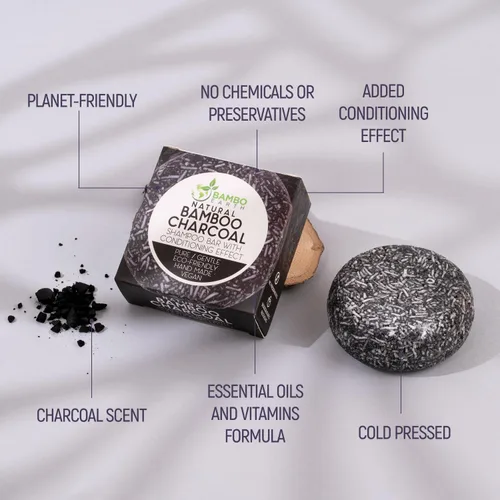 Miniatura 3 de Jabón para el cabello con efecto barra de champú sólido y acondicionador, barras de champú 100% orgánicas para cabello con todos los aceites