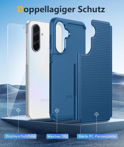 Miniatura 728 de FNTCASE Funda para iPhone 17 Pro: Fundas delgadas translúcidas de color azul claro compatibles con MagSafe, protección completa de la cámara