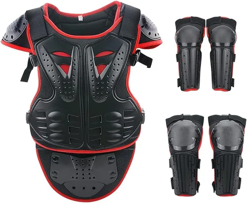 Miniatura 9 de StarknightMT Traje de Armadura de Motocicleta Mejorado para Niños Equipo de Bicicleta de Tierra para Adolescentes Conjunto Protector de Conducción