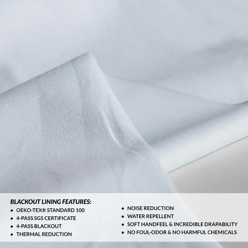 Miniatura 12 de HPD HALF PRICE DRAPES Cortinas opacas sólidas con aislamiento térmico para dormitorio, cortina de 84 pulgadas de largo (1 panel), cortinas opacas