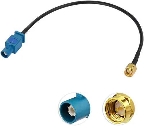 Miniatura 12 de Bingfu Fakra Z hembra a SMA hembra cable adaptador de antena de vehículo 11.8 in 12 pulgadas para coche estéreo Android unidad principal navegación