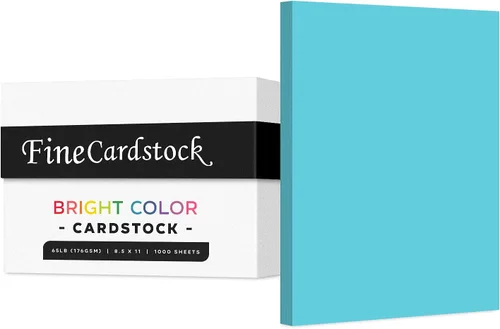 Miniatura 18 de Papel de alta calidad para tarjetas de colores, caja de 1000 hojas, cartulina de peso medio de 65 libras, perfecta para suministros escolares, artes
