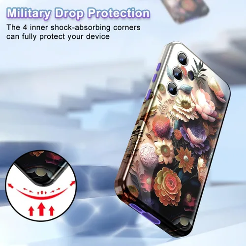 Miniatura 4 de Funda para Samsung Galaxy S24 Plus de 6.7 pulgadas, protector completo de lente de cámara 3 en 1 resistente cuerpo completo a prueba de golpes PC