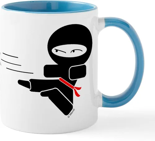 Miniatura 129 de CafePress Ascii - Taza de café de cerámica, taza de té, 11 onzas