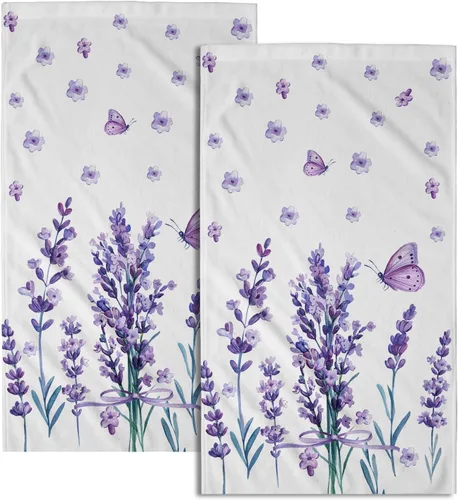 Miniatura 21 de Giwawa Juego de 2 toallas de mano con diseño floral de cerezo, suaves y absorbentes, para baño, cocina, hotel, spa, decoración Flor de cerezo rosa