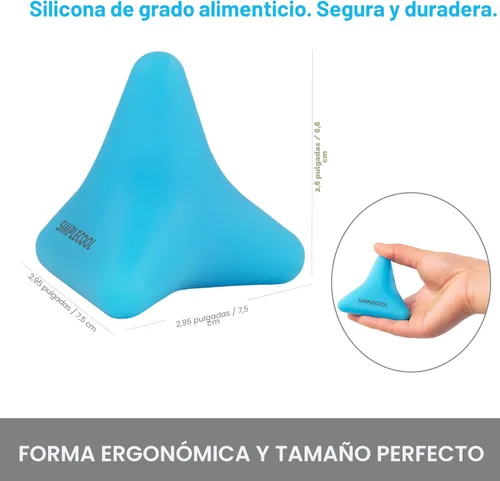 Miniatura 2 de Herramienta de masaje manual de punto de gatillo. Pequeña bola masajeadora para tejido profundo, liberación miofascial, terapia física, fascitis Azul