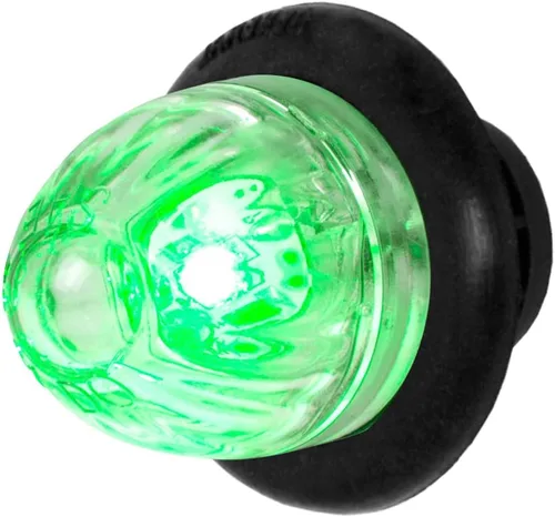 Miniatura 30 de GG Grand General 75390 Mini empuje/tornillo sandía ámbar/ámbar luz LED con tuerca 1 pulgada