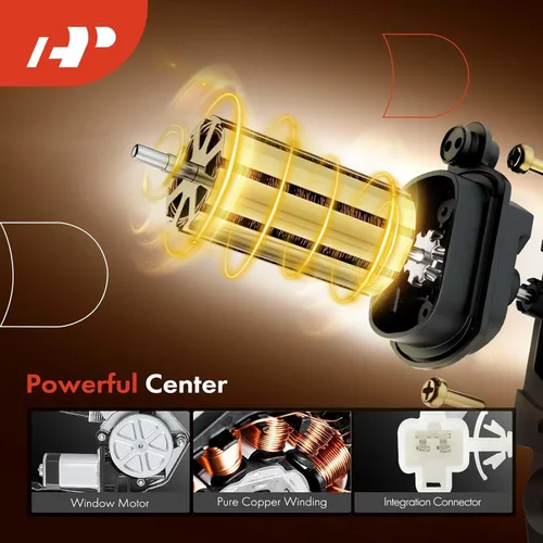 Miniatura 4 de A-Premium Regulador de Ventana Eléctrico con Motor Compatible con Toyota Solara 1999 2000 2001 2002 2003, Lado Delantero Derecho del Pasajero