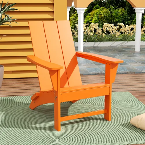 Miniatura 44 de WestinTrends Ashore - Silla plegable Adirondack moderna para exteriores (juego de 2), color marrón oscuro