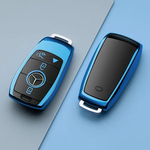 Miniatura 4 de Compatible con funda para llavero Mercedes Benz, accesorios azules