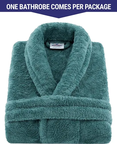 Miniatura 6 de American Soft Linen Paquete de bata unisex y juego de toallas de 6 piezas S/M