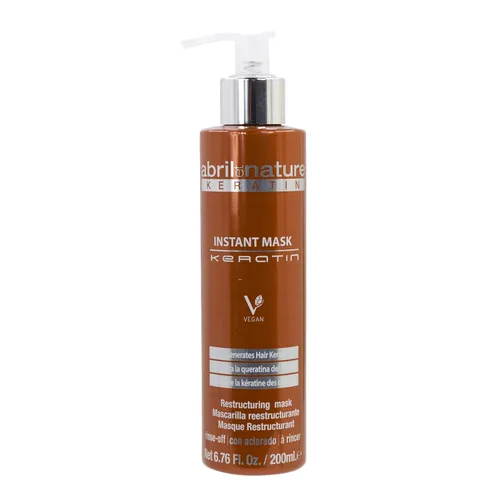 abril et nature - Mascarilla capilar de queratina ultrarrápida - Nutre, fortalece y regenera la fibra capilar - Repara el cabello dañado y