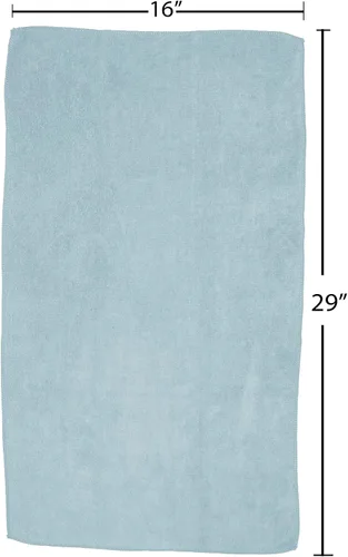 Miniatura 5 de Toallas de microfibra Fromm Softees para peluqueros, barberos, spa, gimnasio en Aqua, 16" por 29", 10 unidades. Toalla perfecta para el cuidado