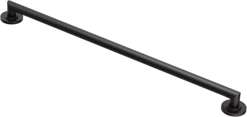 Miniatura 11 de Moen YG0824BL Arris barra de agarre de 24 pulgadas con diseño moderno, color negro mate Mate negro