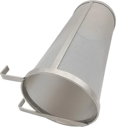 Miniatura 2 de Hop Hopper - Filtro de cesta de araña para cerveza casera, cerveza y té, fermentador, acero inoxidable 304, malla de 300 micrones, 4 x 10 pulgadas