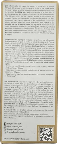 Miniatura 6 de Henna Crema Marrón Claro Surya Nature, Inc 2.31 oz Crema