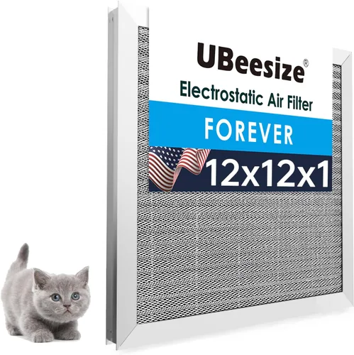 Miniatura 15 de UBeesize 20x25x1 Filtro de aire electrostático reutilizable para HVAC y aire acondicionado, filtro para estufa, MERV 8, lavable, dura toda la vida