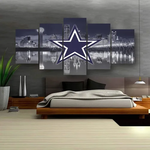 Miniatura 6 de Póster de fútbol americano de los Dallas City Cowboys, diseño deportivo, lienzo para pared, diseño artístico, decoración del hogar, marco grande