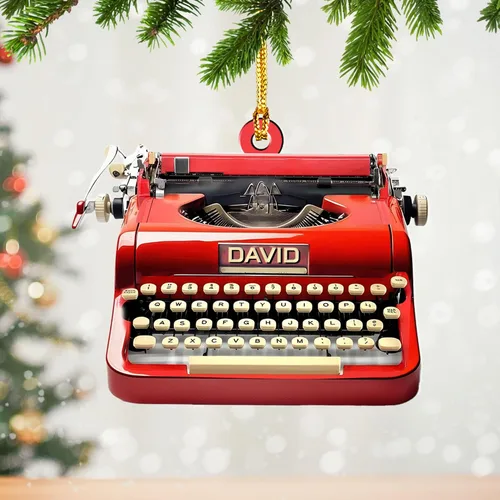 Miniatura 8 de Adorno de máquina de escribir personalizado, adorno de máquina de escribir antiguo, máquinas de escribir manuales, decoración de máquina de escribir
