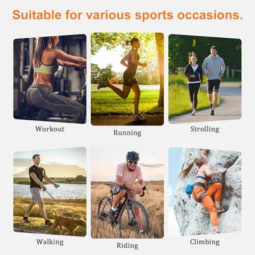 Miniatura 8 de BOYATU Riñonera para correr con cinturón: cintura delgada para mujeres y hombres, bolsa de entrenamiento ajustable para teléfono, bolsa de cintura