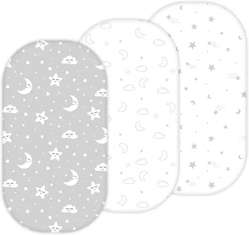 Miniatura 13 de Sábanas de moisés para Papablic, CoZee, Cowiewie, Ezebaby, Nawahev cuna y cama de noche para bebé de TansyPanda, 3 piezas, 33x20, ultra suaves