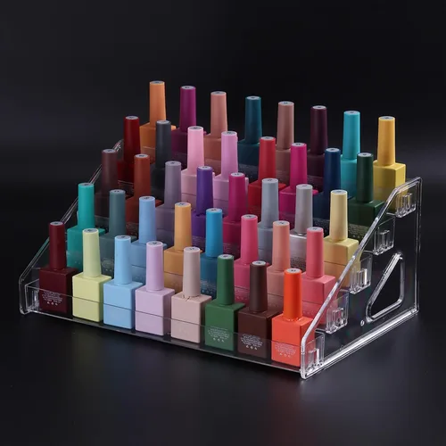 Miniatura 9 de SUTOKAKA Organizador de exhibición de esmalte de uñas, soporte para lentes de acrílico transparente, estante de almacenamiento de aceite esencial