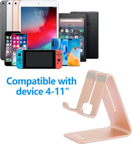 Miniatura 6 de Urmust Soporte de teléfono celular para escritorio, soporte de teléfono para iPhone 15 14 13 12 11 Pro Max X Xr 8 Plus 7 6, tablet (4-10 pulgadas)