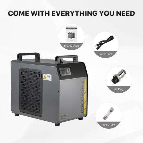 Miniatura 6 de Cloudray Enfriador de Agua Láser CO2 Industrial 6L 0.61HP CW5200 Termostato Preciso Recirculante CO2 Enfriador Láser Industrial para 60W 70W 80W 90W