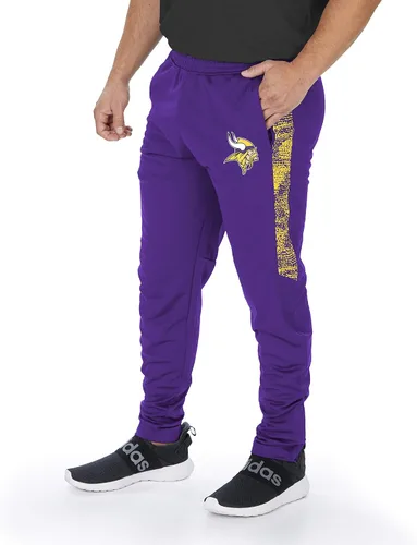 Miniatura 19 de Zubaz NFL Mens Track Pant with Half Sides