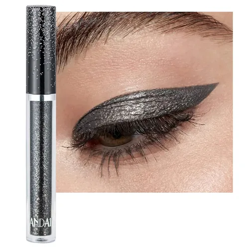 Miniatura 9 de Sombras de ojos con purpurina, sombras de ojos líquidas, metales de larga duración, plata brillante, dorado, sombras de ojos coloridas de alto 11#
