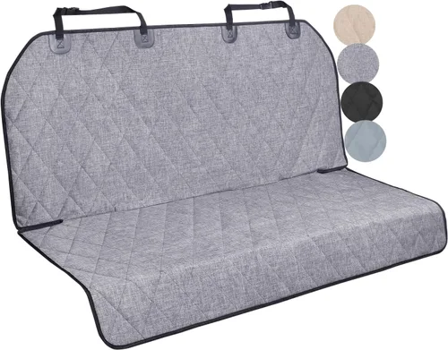Miniatura 8 de Vivaglory - Fundas de asiento de automóvil para perro, con diseño sin falda, acolchado y duradero, 600 denier, Oxford, 4 capas protectores de coche