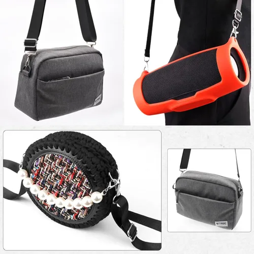 Miniatura 7 de TRIWONDER Correa de repuesto para hombro de bolso, correa ajustable con ganchos de metal acolchados para bolsos cruzados, bolsos de mensajero