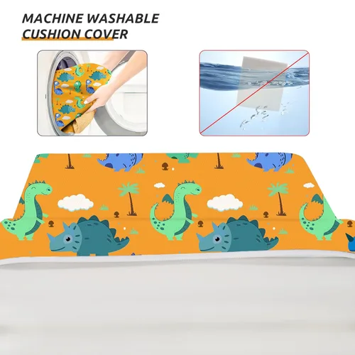 Miniatura 4 de Asiento elevador para niños pequeños para mesa de comedor, silla de cocina, soporte más fuerte, correas dobles seguras, asiento elevador portátil