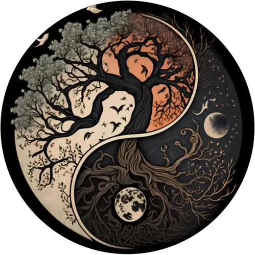 Miniatura 3 de PopGrip adhesivo PopSockets de Yin Yang del árbol de la vida