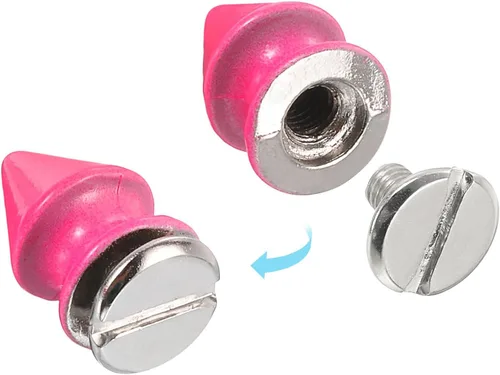 Miniatura 4 de uxcell 50 juegos de remaches de espiga cono, 0.315 x 0.472 in con rosca trasera para árbol y picos para manualidades de cuero, ropa, zapatos, Fósforo