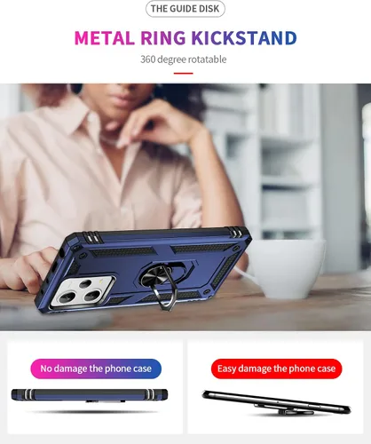 Miniatura 6 de Funda para Xiaomi redmi Note 12 Pro Plus 5G con protector de pantalla, soporte delgado protección militar a prueba de golpes, funda protectora