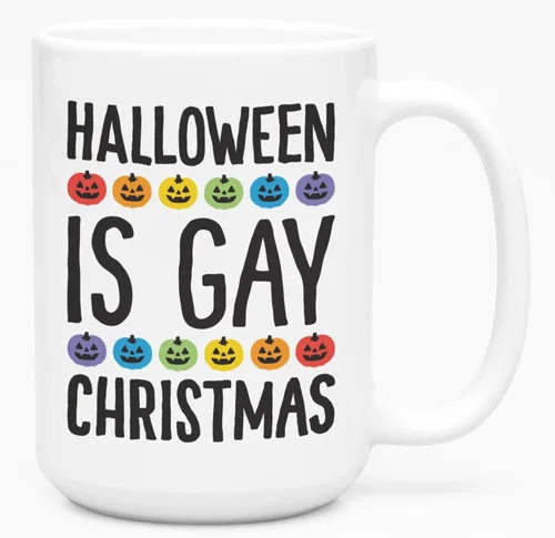 Miniatura 117 de LookHUMAN Taza de Café de Halloween – Halloween Is Meowgical Tazas, Taza de Café Espeluznante Idea de Regalos de Taza, 15 Onzas 10-Blanco