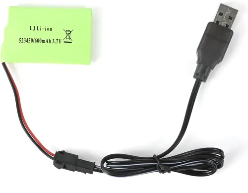 Miniatura 2 de DOUBLE E Batería de 3.7V 600mah para Off-Road Rc Dump Truck Toy Accesorios