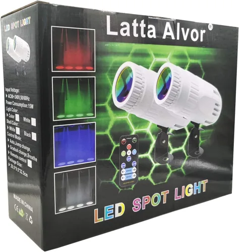 Miniatura 6 de Foco pequeño 4 en 1 Mini RGBW LED Beam Spot Lights Efecto de escenario Iluminación LED Beam Pinspot luz para espejo, bola club, fiesta, bar, eventos