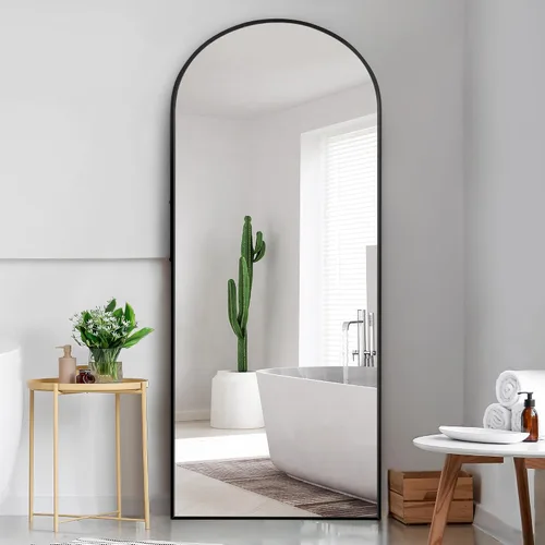 Miniatura 2 de Dolonm Espejo de longitud completa de 65 x 22 pulgadas, espejo de pie de diseño moderno, espejo de cuerpo completo para sala de estar, dormitorio