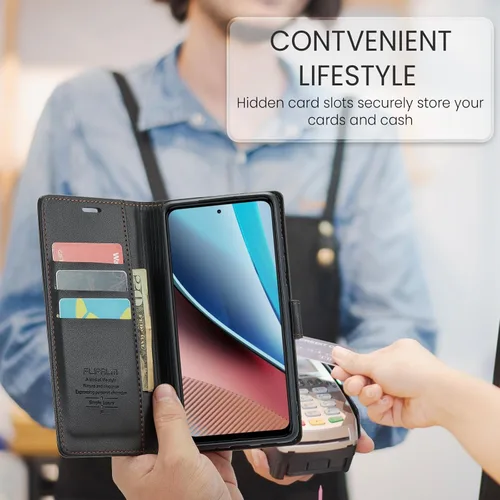 Miniatura 5 de FLIPALM Funda tipo cartera para Samsung Galaxy A14 5G con bloqueo RFID, soporte para tarjeta de crédito, de piel sintética, función atril, funda
