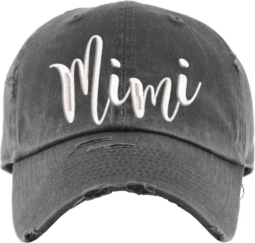 Mimi - Gorra de béisbol envejecida | Regalo para Mimi | Regalos para abuela | Regalo para anuncio de bebé