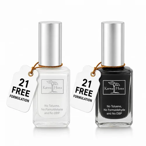 karma organic Hermosos colores: combinación de esmalte de uñas natural, no tóxico, pintura de uñas vegana y libre de crueldad (colores utilizados: