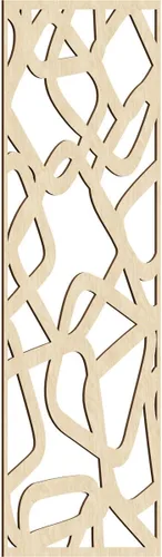 Miniatura 13 de Acme Paneles de pared decorativos de madera con calado, 9 3/8 pulgadas de ancho x 24 3/8 pulgadas de alto x 1/4 de alto, roble rojo