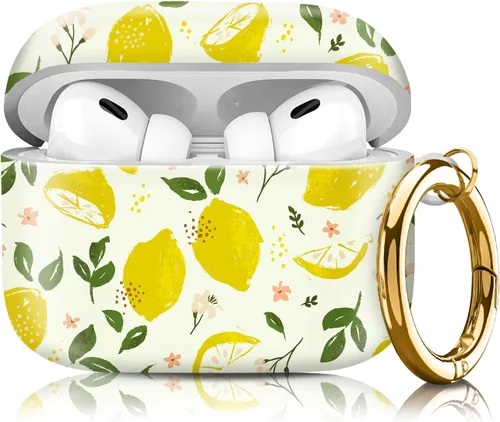 Miniatura 13 de Funda compatible con AirPod Pro de 2ª/1ª generación con llavero, funda protectora completa a prueba de golpes para auriculares inalámbricos