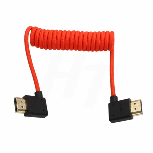 Cable HDMI 2.1 HDMI 4K 120fps 8K 60fps para ATOMOS Ninja V Sony A7siii Canon C300 C500 Ronin RS2 Monitor Cámara Ángulo Derecho Izquierdo Tipo A